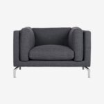 Seater Sofa Standard Black Leather
